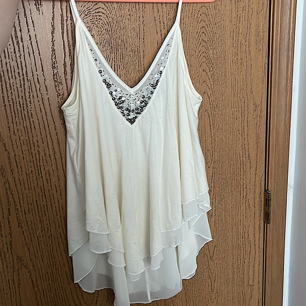 Cream tank top from express size medium